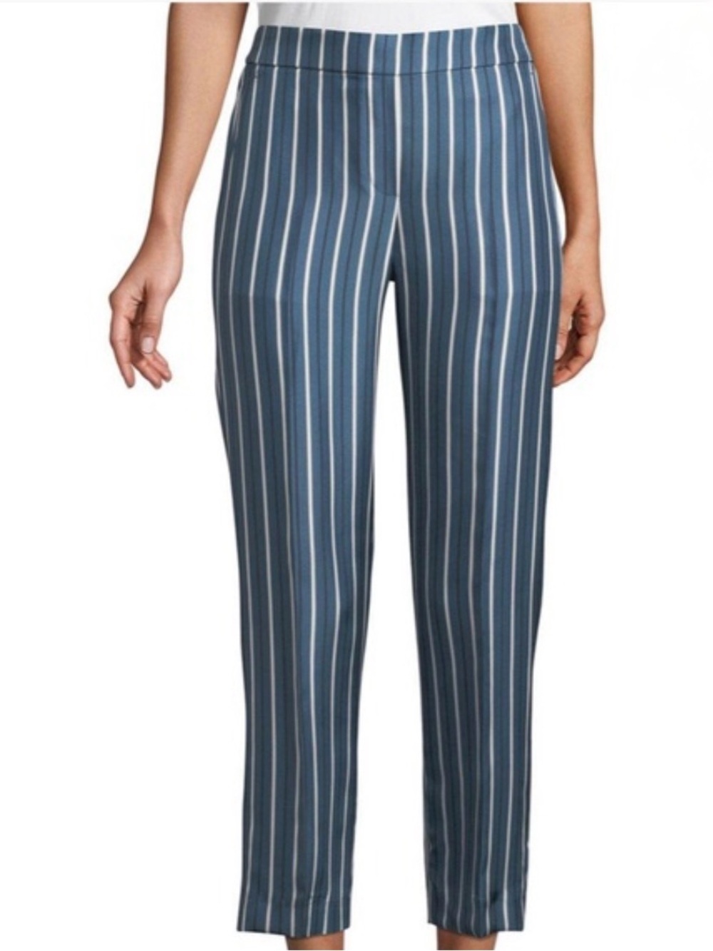 Theory Women's Silk Pull-on Tailored Trousers